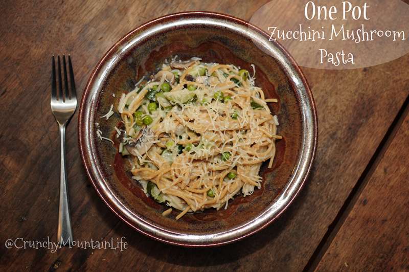 One-Pot Zucchini Mushroom Pasta