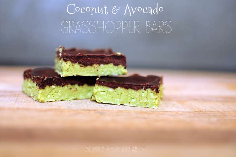 Coconut & Avocado Grasshopper Bars
