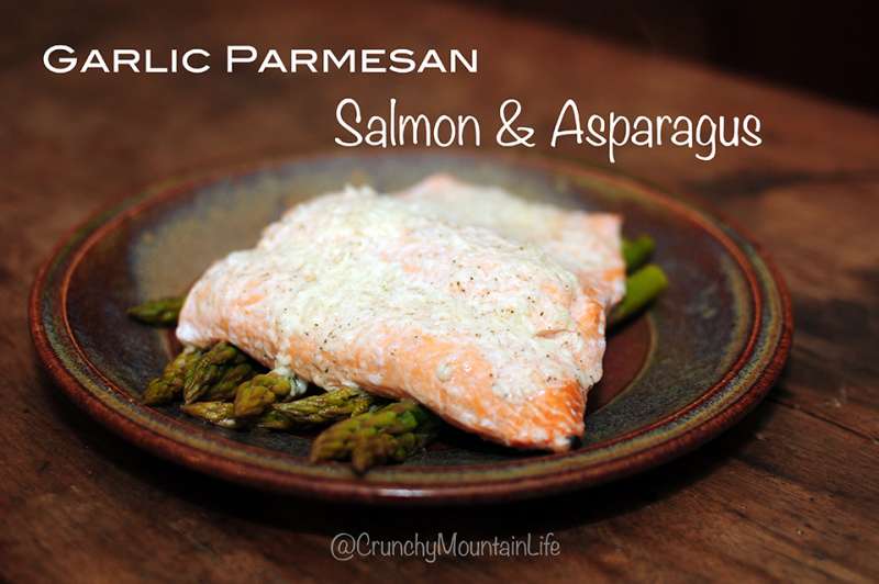 Garlic Parmesan Salmon & Asparagus