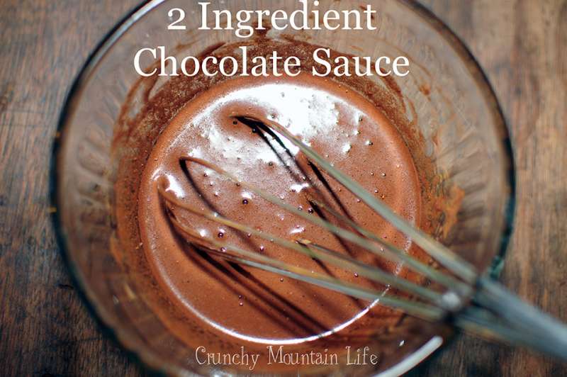 2 Ingredient Chocolate Sauce