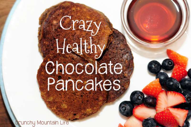 Crazy Healthy Chocolate Pancakes