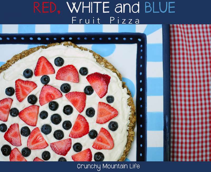 Red, White & Blue Fruit Pizza