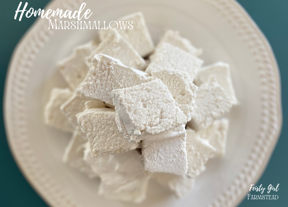 Homemade Marshmallows {without using corn syrup!}